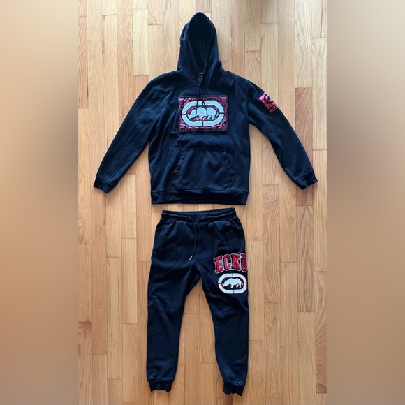 Lot Of 2 Ecko Sweatsuits Matching Hoodie And Pants Mens Size S - Picture 2 of 3